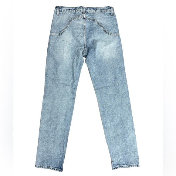 J.Galt Shanghai Light Blue Wash high waisted Straight legs jeans. Sz. S - Picture 2 of 5
